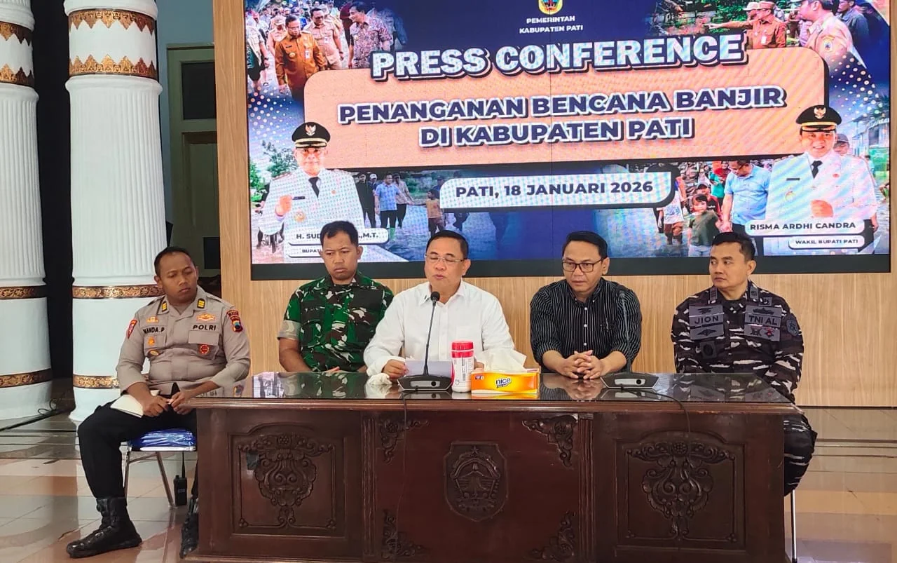 Status Tanggap Darurat Ditetapkan, Bupati Sudewo Konsolidasikan Seluruh Kekuatan Hadapi Banjir dan Longsor di Pati